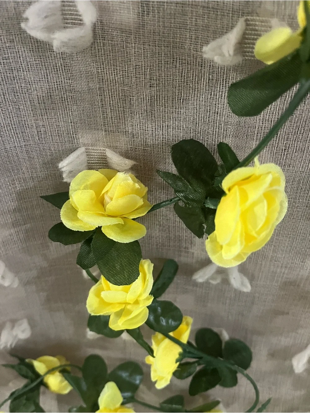 Yellow Rose String Garland - Home Accents